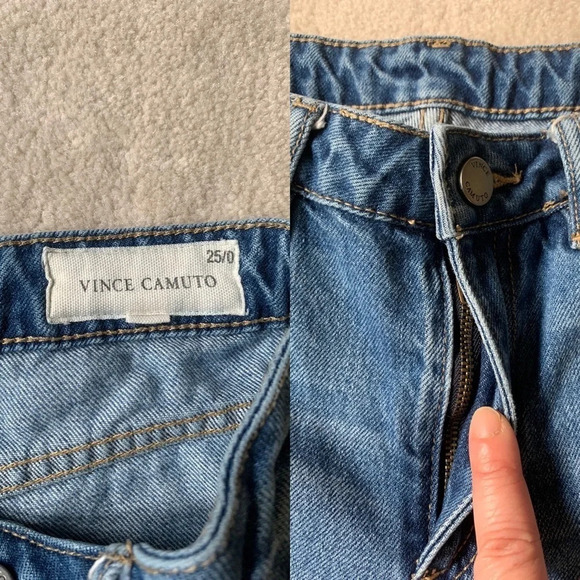 VINCE Camuto 9068304 Patch work Jeans Straight Leg, 25 - Picture 13 of 16